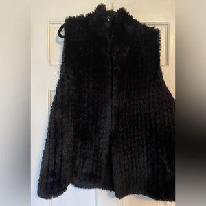 Aqua Faux Fur Vest